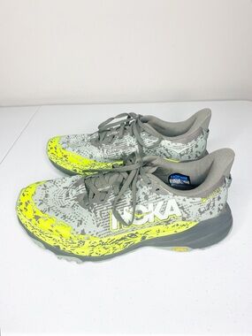 HOKA Speedgoat 6 GTX Trail Running Shoe Slate/Aloe Vera Gray Yellow Size 8D